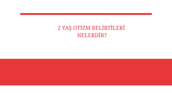 2 yas otizm belirtileri nelerdir